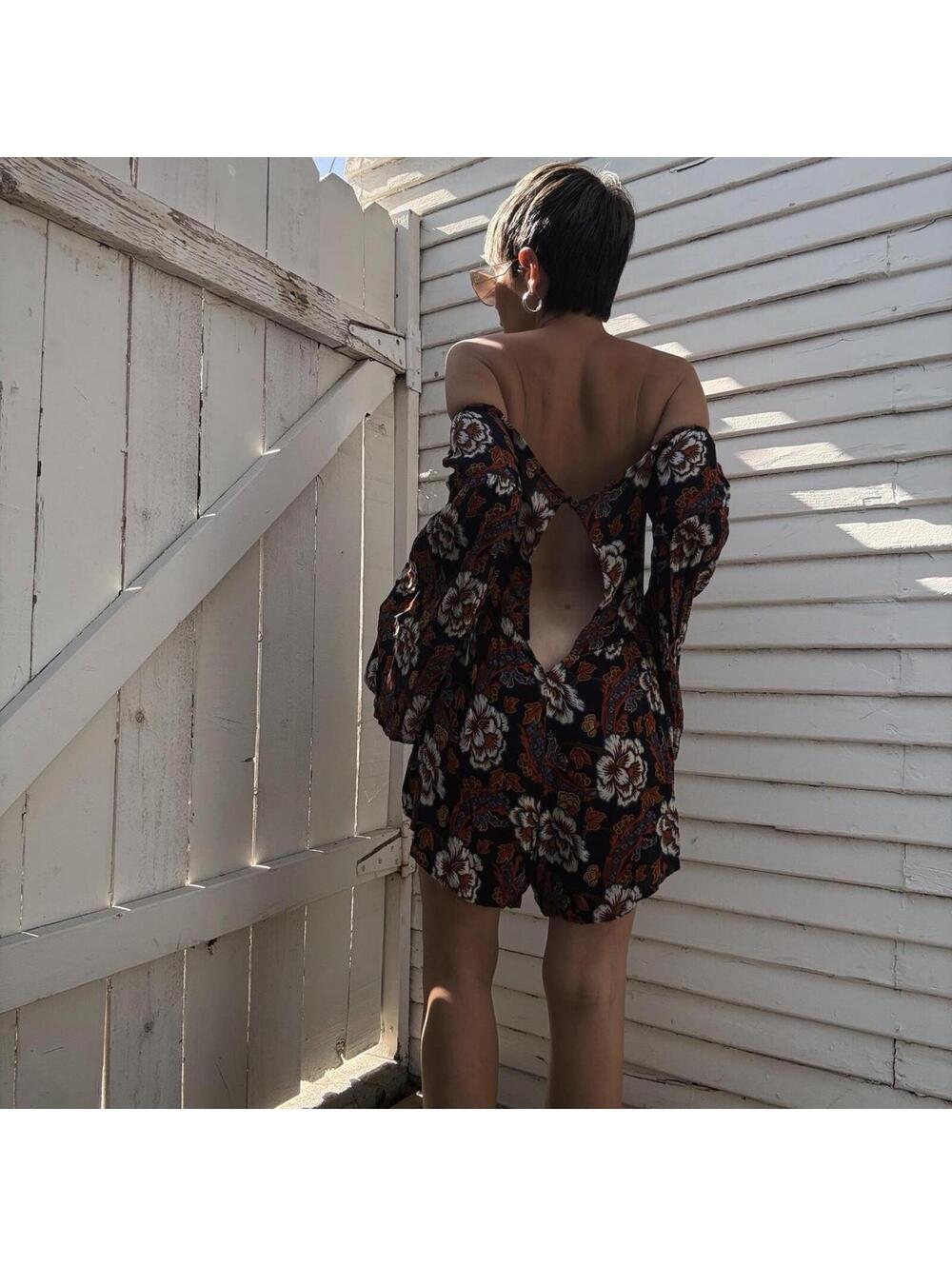 Urban Outfitters floral boho romper
